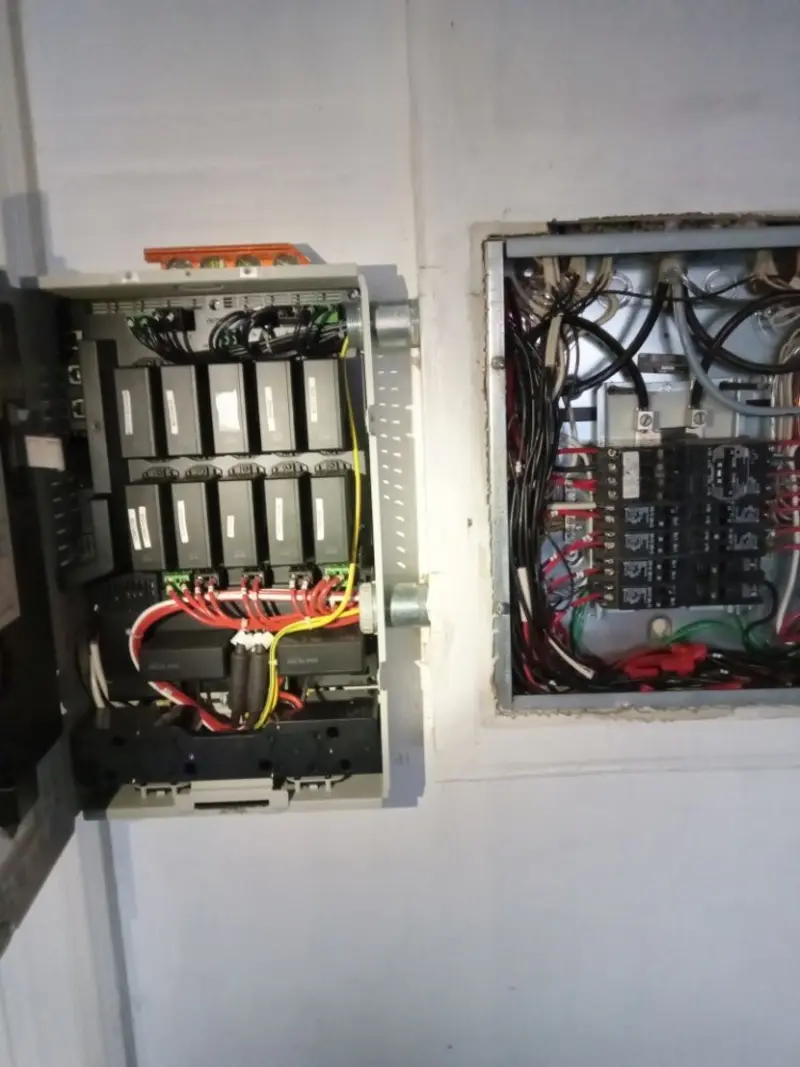 Electrical panel upgrade completed for Security Camera Wiring in Shrewsbury